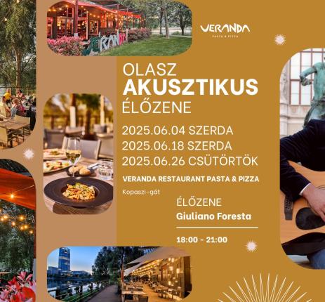 Italian acoustic evening on the Danube bank - Giuliano Foresta